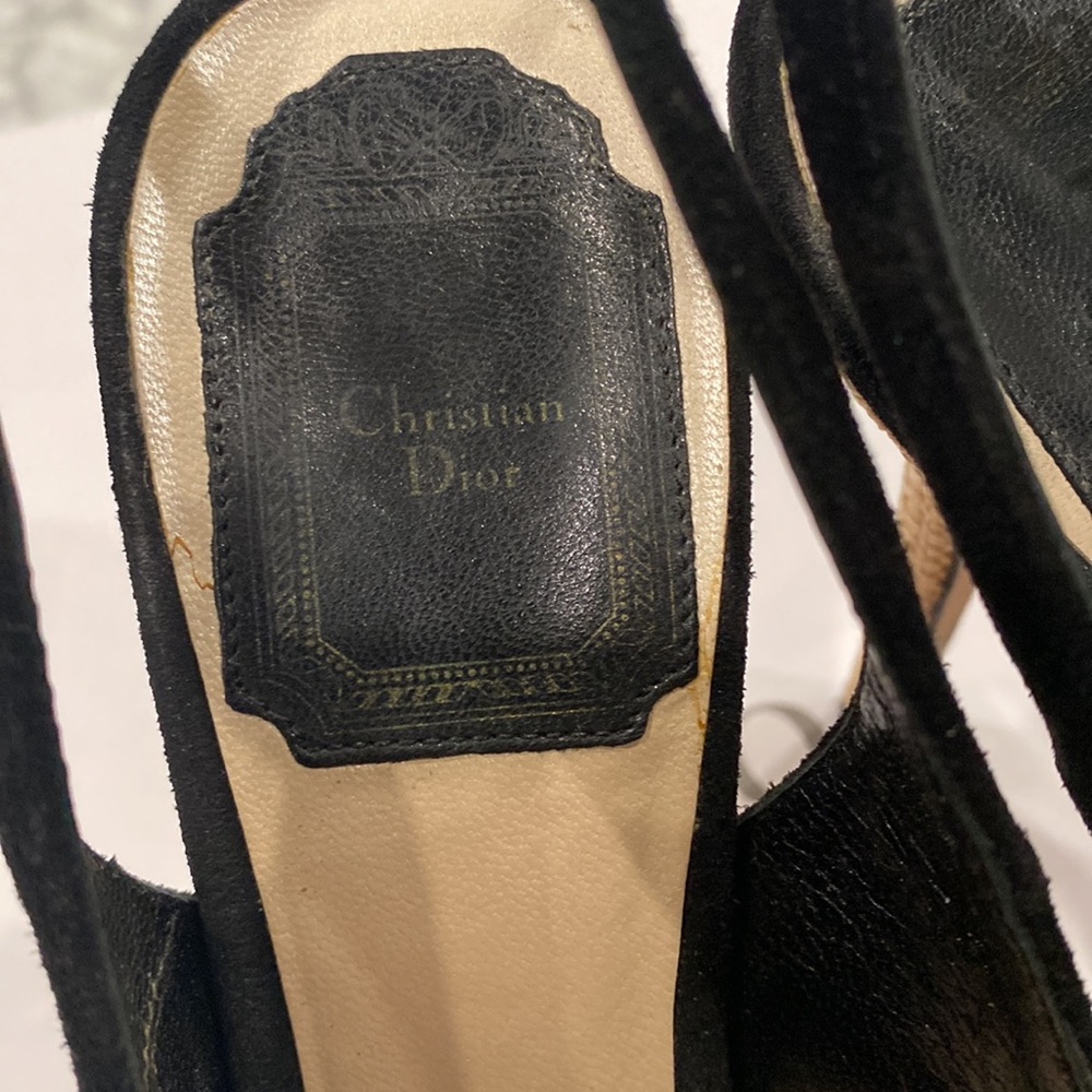 Christian Dior Paraiso Black Sandal with Straw Sandal - Picture 6 of 7